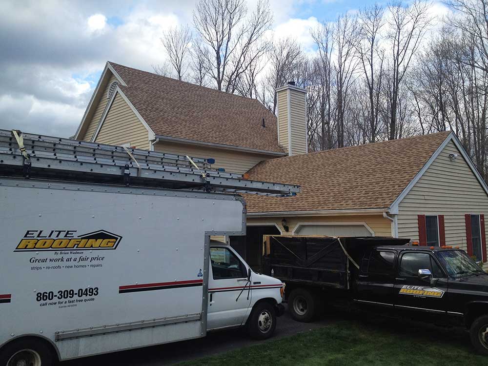 elite roofing ct truck image